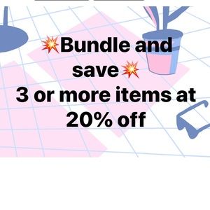 Bundle 3 or more and save 20%